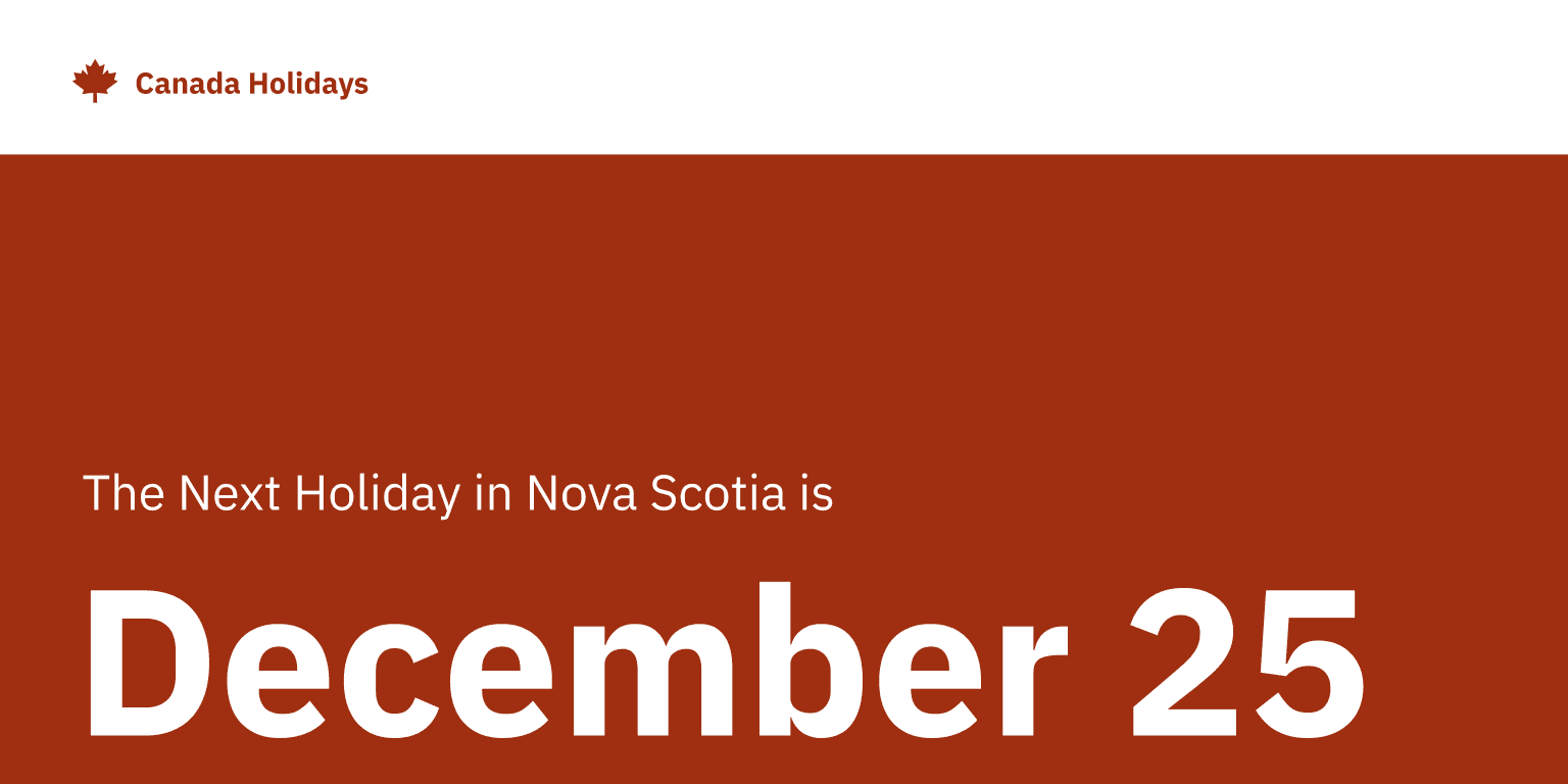 screenshot of canada holidays showing christmas ui